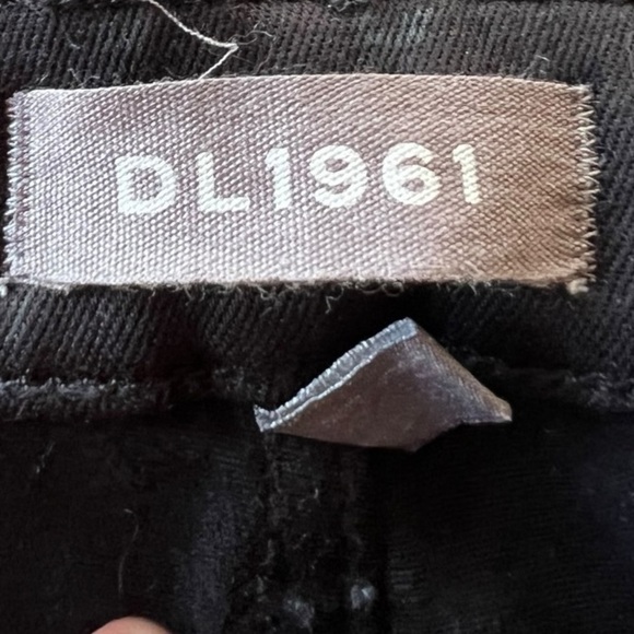 DL1961 Chrissy Ankle pants Jeans Ultra High Rise skinny graphite black 27 - Picture 11 of 11